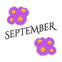 Flowers September Sticker by Erstwilder