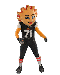 FiestaBowl football sun mascot flex Sticker