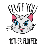 Fluffyou Fluffi Sticker by Lieblings-Stück