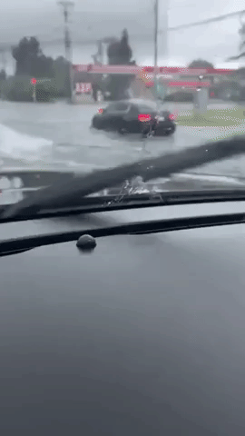 Flooding Swamps Roads in North Charleston