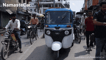 Driving Bajaj Auto GIF by Namaste Car