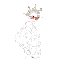 Fashion Week Color Sticker