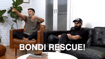 Bondi Rescue Watching Tv GIF by Gogglebox Australia
