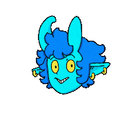 dopaminereleased smile demon sarcastic dopamine Sticker