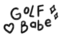 Girl Golf Sticker by Catharina Stewart
