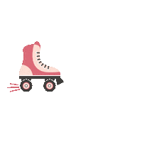 Rock And Roll Skate Sticker by Retro Hip Co.