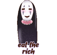 ZeroFaded ghibli tory politic noface Sticker