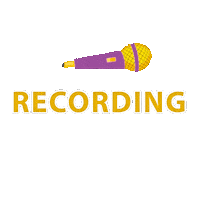 Recording On Air Sticker by Podcast Assistance