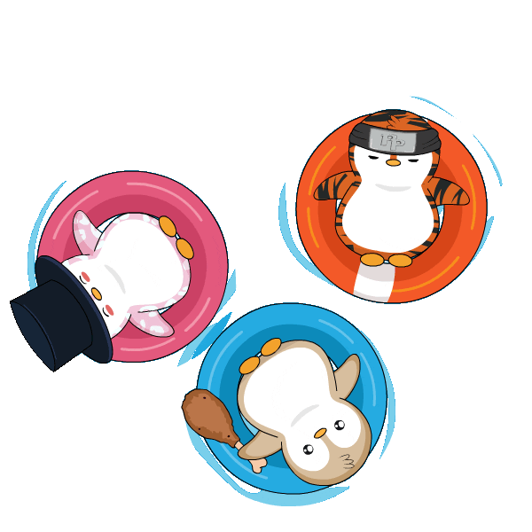 Chilling Summer Time Sticker by Pudgy Penguins