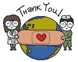 Super Heroes Thank You Sticker by mydoodlesateme