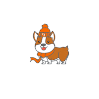 SpireEnergy happy dog winter puppy Sticker