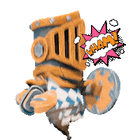 Knight Wow Sticker by Exalted Studio