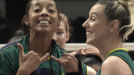 Brazil Smile GIF by Volleyball World