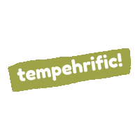 tempehking vegan plant power tempe tempeh Sticker