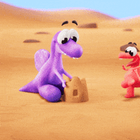 Playing Summer Vacation GIF by Claynosaurz
