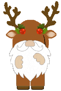 Christmas Santas Reindeer Sticker