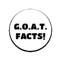 Greatest Of All Time Goat Sticker by Goatta Be Me Goats! Adventures of Java, Toffee, Pumpkin and Cookie!