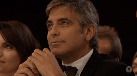 Staring George Clooney GIF by The Academy Awards