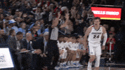 GonzagaBulldogs celebration basketball three pointer gonzaga GIF