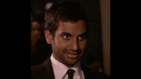 happy aziz ansari GIF by My4