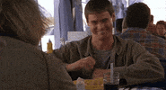 Movie gif. An excited and agreeable Jim Carrey as Lloyd in Dumb and Dumber crosses his arms and says, “I like it a lot.”