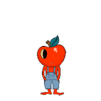 Apple Fruit Sticker by Zachary Sweet
