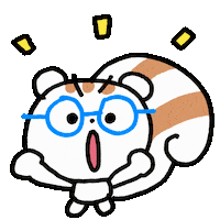 gnyang bear doodle victory squirrel Sticker