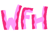 Work From Home Pink Sticker