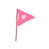 madwithloveco pink flag maddy madwithloveco Sticker