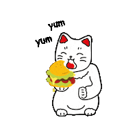 Yudesign cat food japan yummy Sticker