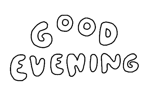 Text Evening Sticker