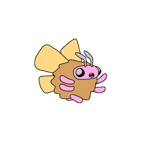 mpotemkin happy excited run moth Sticker