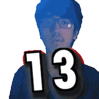 Number 13 Sticker