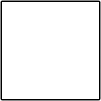 Black Square Frame Sticker