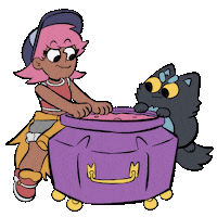 Cat Love Sticker by Sarah Graley