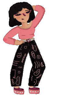 Girl Fashion Sticker