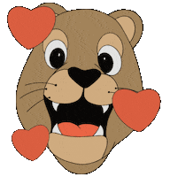 Blue And Gold Love Sticker by Florida International University