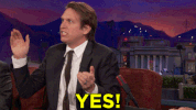 pete holmes yes GIF by Team Coco