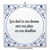 Focus Plan GIF by Tegelspreuken.nl