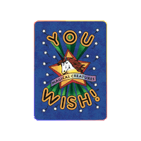 Blue Card Sticker by YOU WISH!