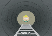 butters stotch hole GIF by South Park 
