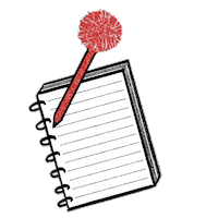 writing pen Sticker by Broadly