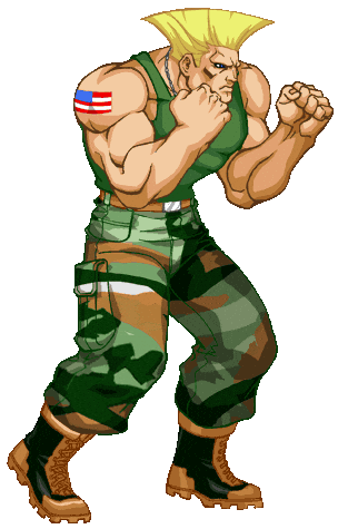 Street Fighter Guile Sticker