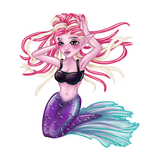 Mermaid Dreadlocks Sticker