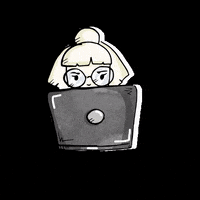 voteforpralka girl work computer laptop GIF