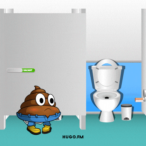 Bathroom Farting GIF by Hugo.fm