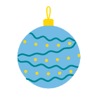 Christmas Ball Sticker by Istituto Artigianelli