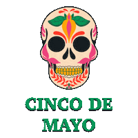 Mexico Skull Sticker