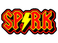 Neon Lightning Sticker by Christina Elleni