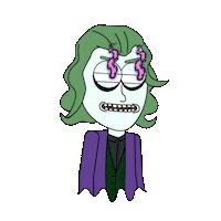 Angry Crazy Eyes Sticker